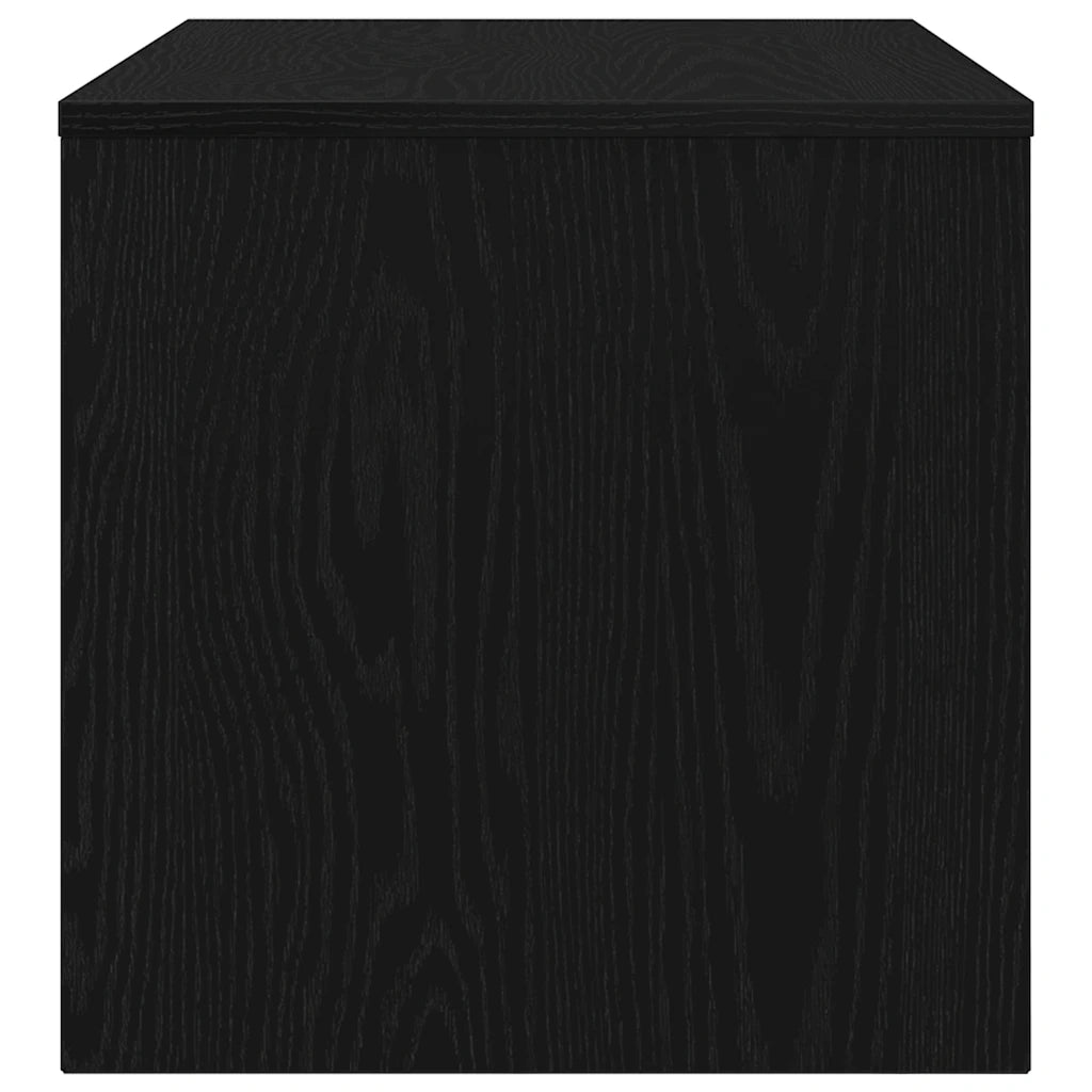 Mobile Porta TV Rovere Nero 80x40x40 cm in Legno Multistrato 862393