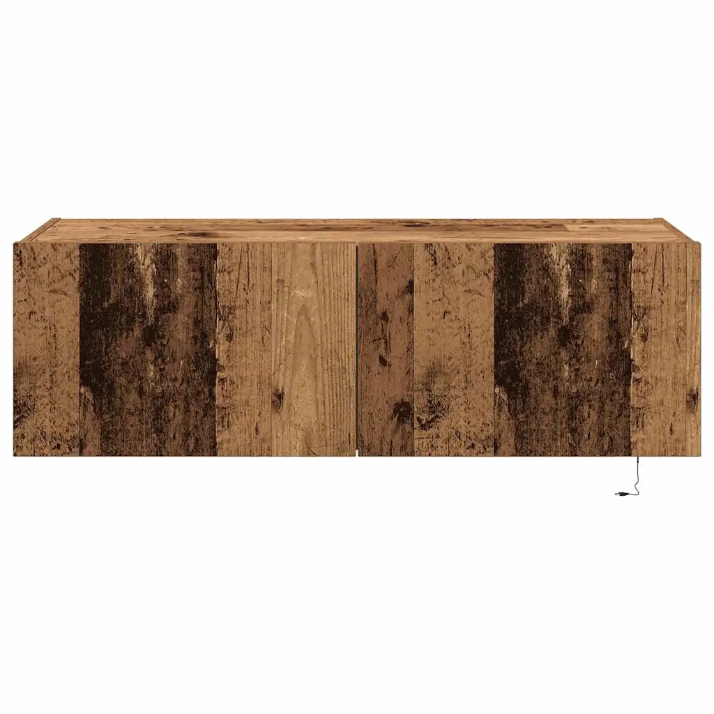 Mobile TV da parete 2 pcs Legno vecchio 100 x 35 x 31 cm 863110
