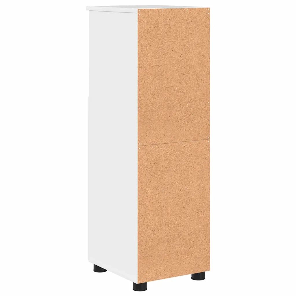 Mobile da Bagno con archiviazione Bianco Lucido 30 x 35 x 95 cm