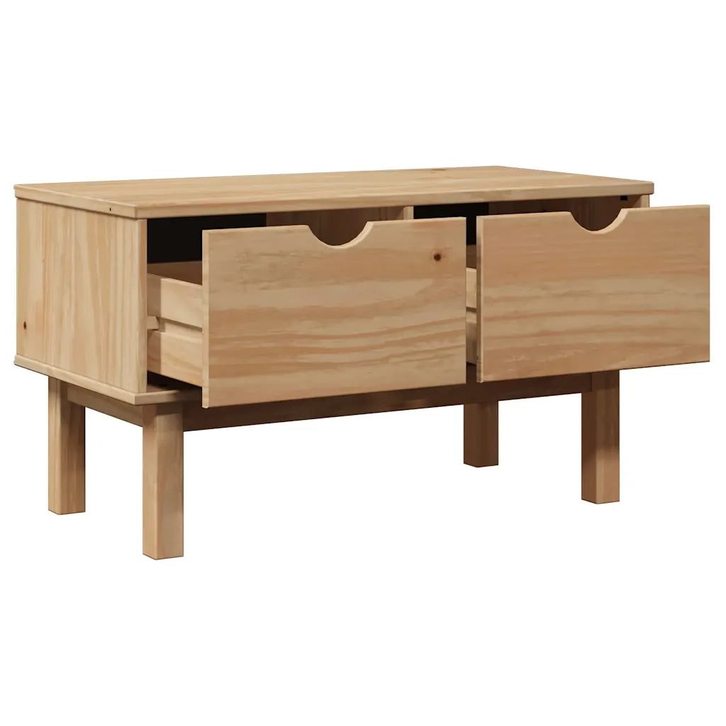 Panca da Corridoio OTTA 80x40x45 cm in Legno Massello di Pino