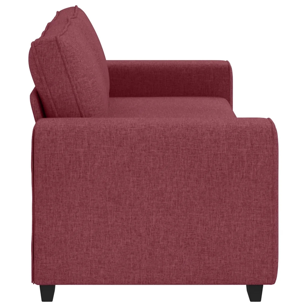 Divano a 3 Posti-Sofa 3 Posti Rosso Vino 180 cm in Tessuto 929063