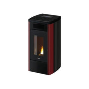 CADEL 7023116 ATENA Plus Stufa a pellet 12 kW ventilata colore Red Steel