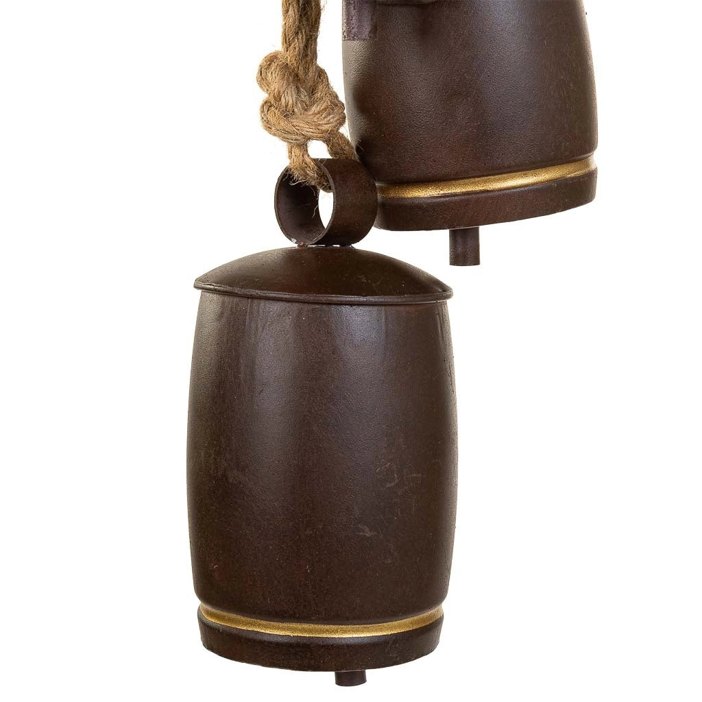 Campana decorativa in metallo marrone 20,3x12,7x81,3h
