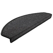 Tappetini per scale 20 pz | Gradini per Scale 65x24x4 cm Antracite Semicircolari Grandi