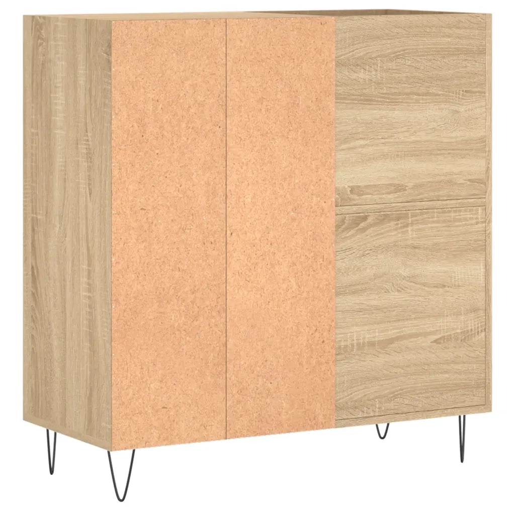 Mobile Porta Dischi Rovere Sonoma 84,5x38x89 Legno Multistrato 831775