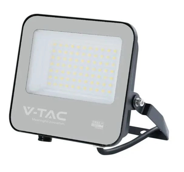 Faro Slim LED SMD Chip CREE 50W 135LM/W Cavo 15cm Nero 6500K IP65