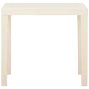 Tavolo da Giardino | Tavolino da esterno Bianco 79x65x72 cm in Plastica