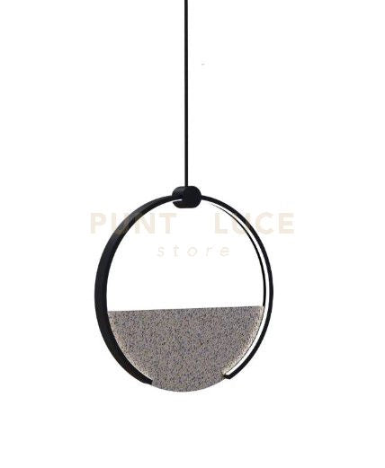 TOY-CO F Sospensione senza base in metallo nero e diffusore fumè led 30W dimmerabile SDD 2800 - 5000k