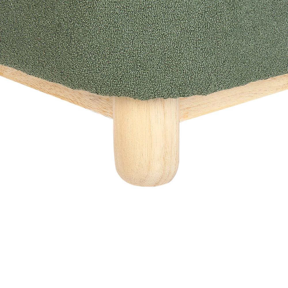 Sedia per animali tessuto in poliestere verde scuro Sedile senza braccioli per cameretta per bambini Design moderno Dinosauro
