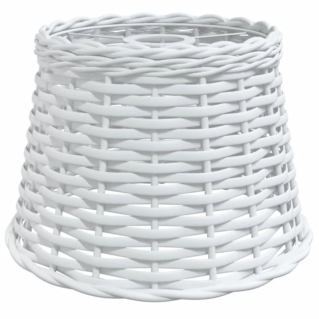 Paralume da Soffitto Bianco Ø25x17 cm in Vimini 364366