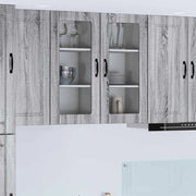 Pannello lavastoviglie 2 pcs Grigio Sonoma 40 x 31 x 80 cm 885348