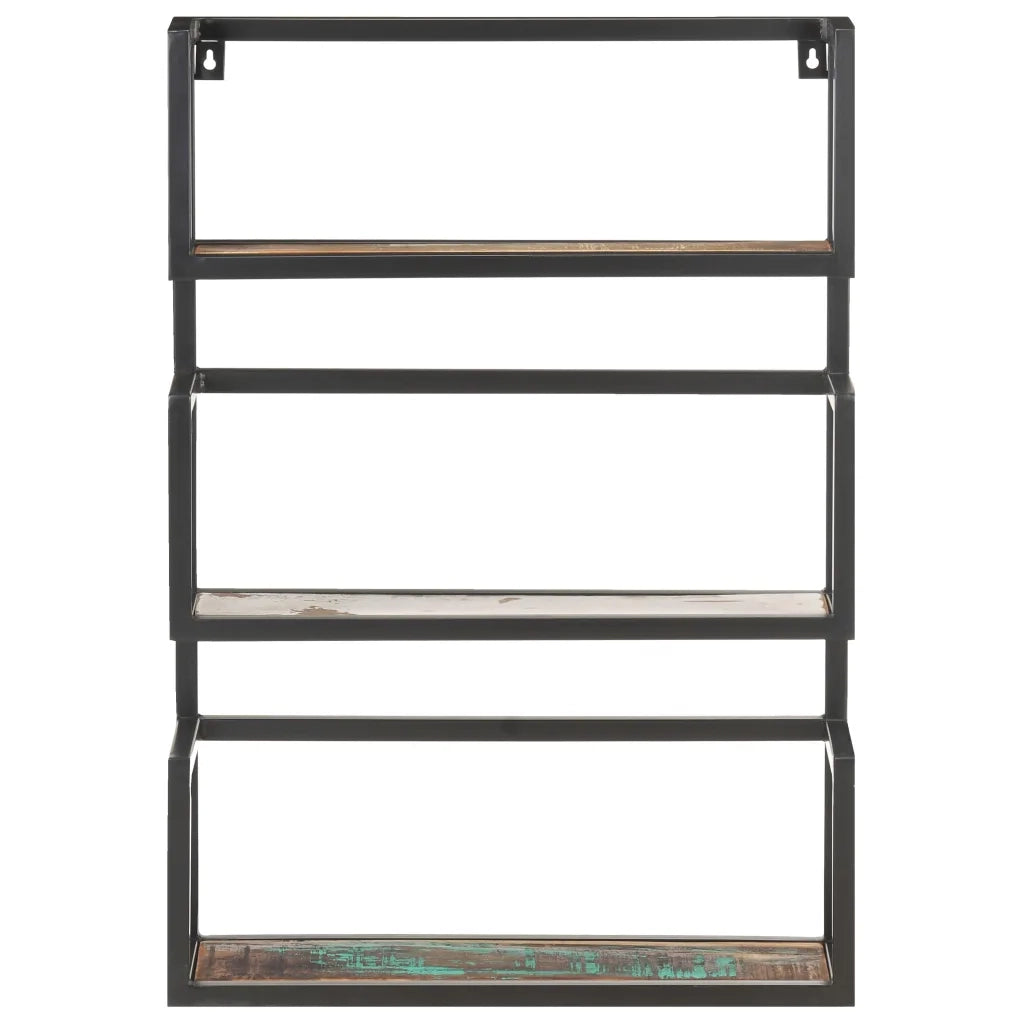 Scaffale a Muro 60x20x85 cm in Legno Massello di Recupero 321075
