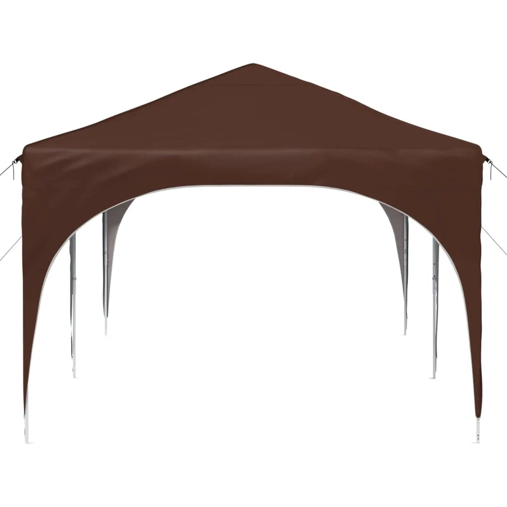 Tenda per feste a pop-up-Gazebo Marrone 575 x 288 x 245 cm 187732