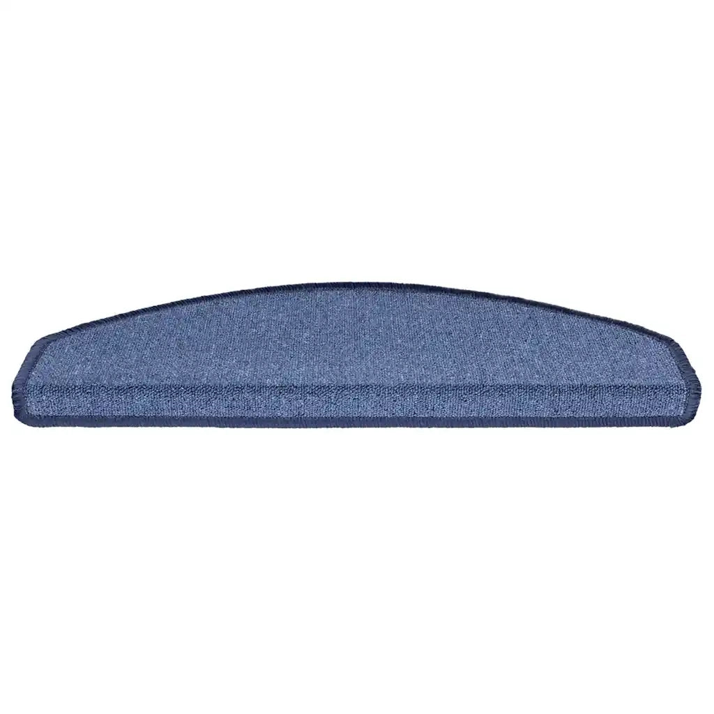 Tappetini per scale 30 pz 65x24x4 cm Blu Semicircolari Grandi