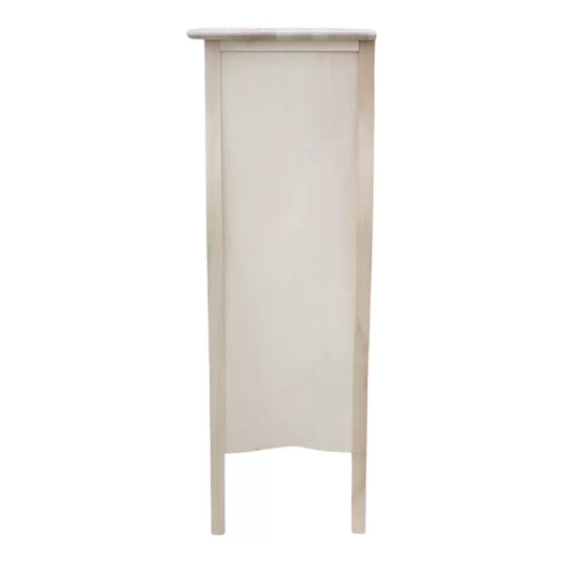 Cassettiera 7 cassetti in legno grezza l.80 p.48 h.138 (494) - Mobili 2G
