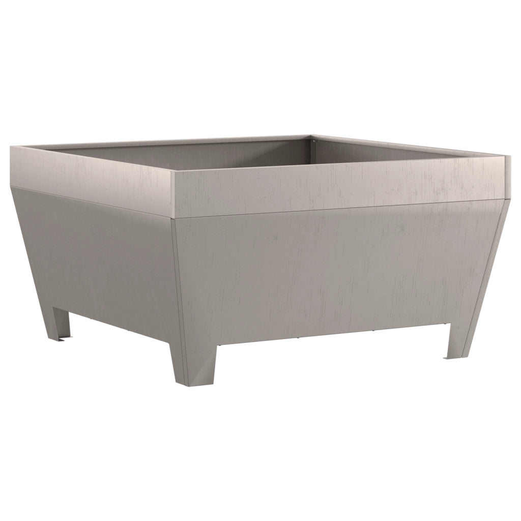 Braciere Quadrato 80x80x43 cm in Acciaio Inossidabile di