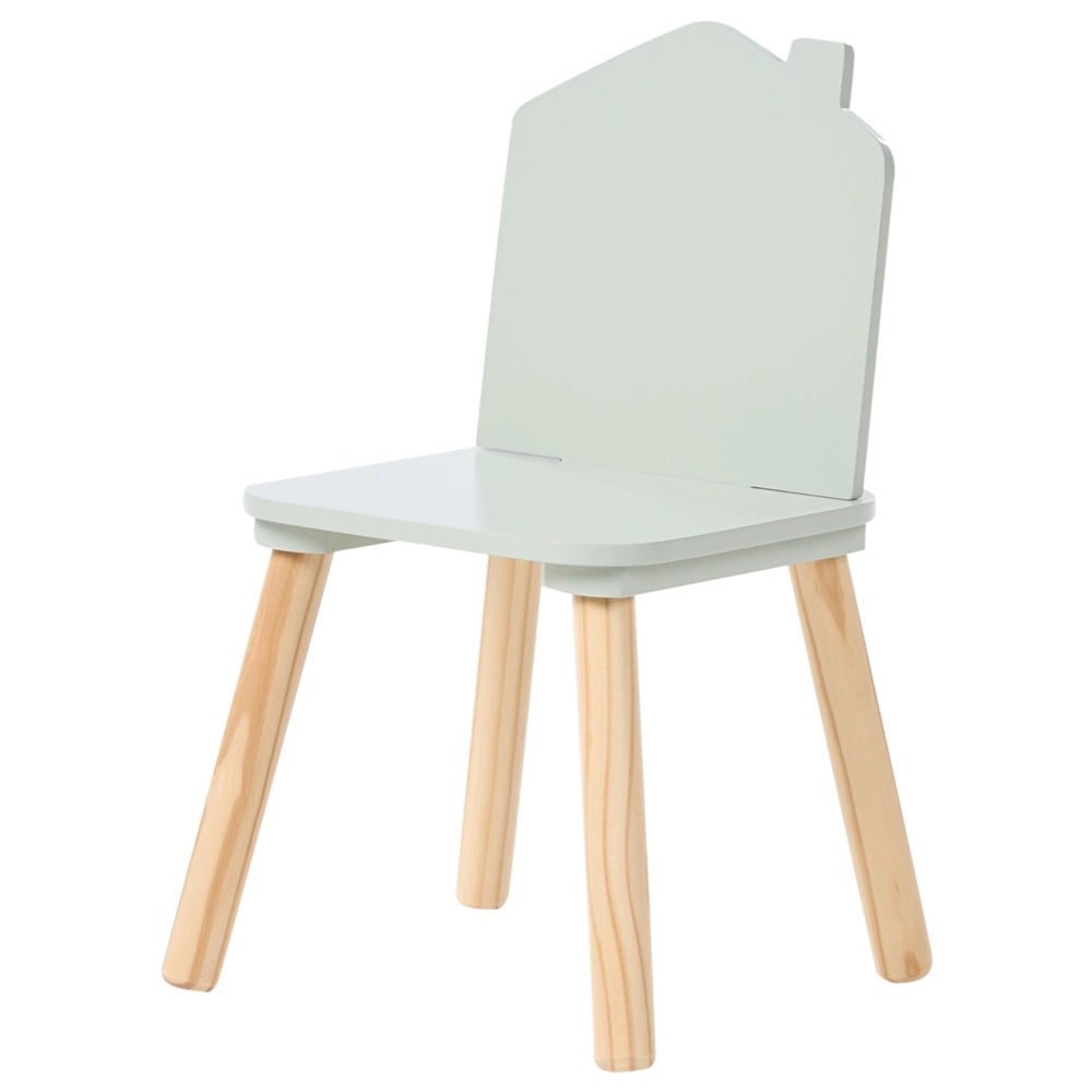 Set da tavolo con sedie a 2 posti per bambini verde chiaro lavagna in MDF legno di pino elegante camera per bambini nursery
