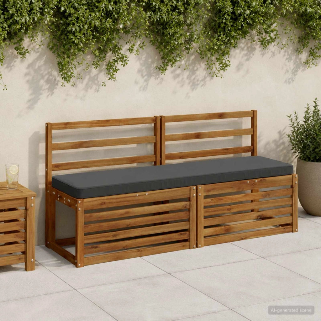 Cuscino per Panchina a 1 Pezzo VUGHT 100% Poliestere Antracite 951366