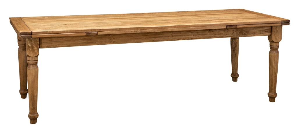 Biscottini Tavolo Country allungabile legno massello di tiglio finitura naturale. Made in Italy
