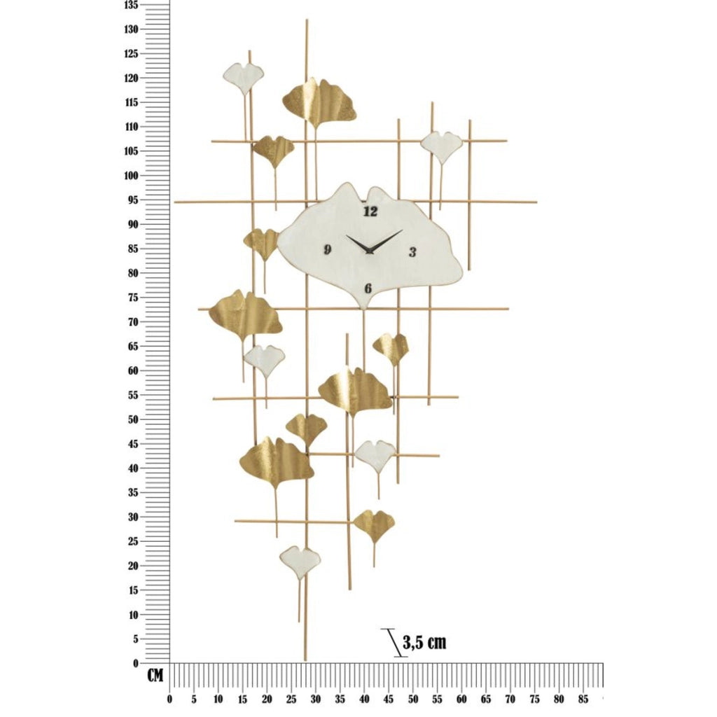 Orologio da Parete VKH238, Oro, Metallo, 75,5x3,5x133 cm