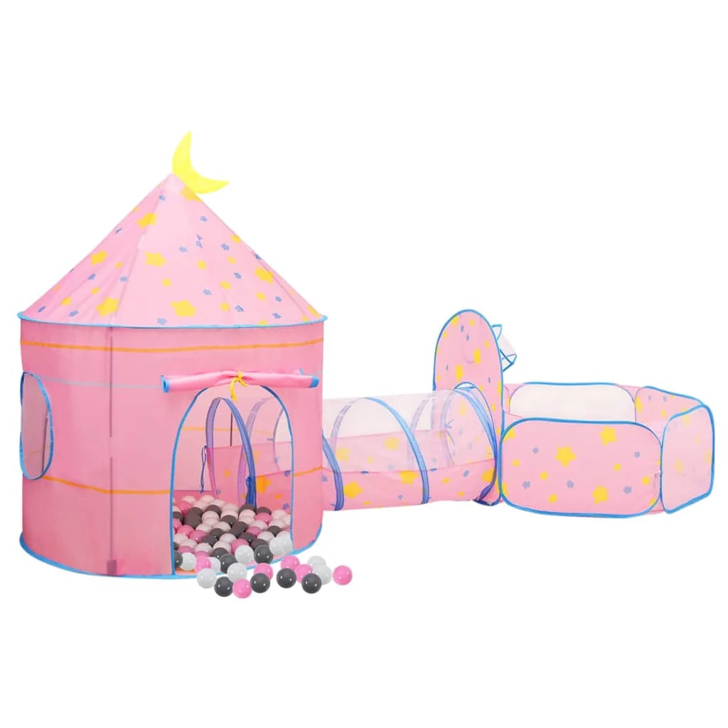 Tenda da gioco per bambini con 250 palline rosa 301x120x128 cm 02_0005123