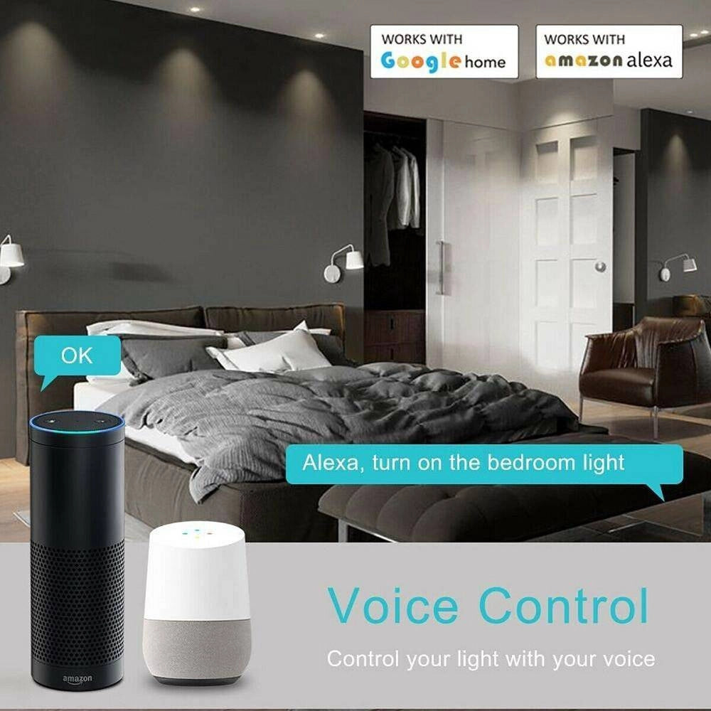 Trade Shop - Lampadina Smart Led Wifi E27 10w 2700k 6400k Dimmerabile Ios Android Alexa Google -