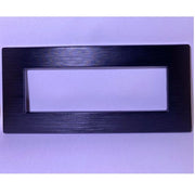 Trade Shop - Placca Dynamic 3 4 6 M Tecnopolimero Satinato Nero Compatibile Bticino Axolute -  -6 Fori     -