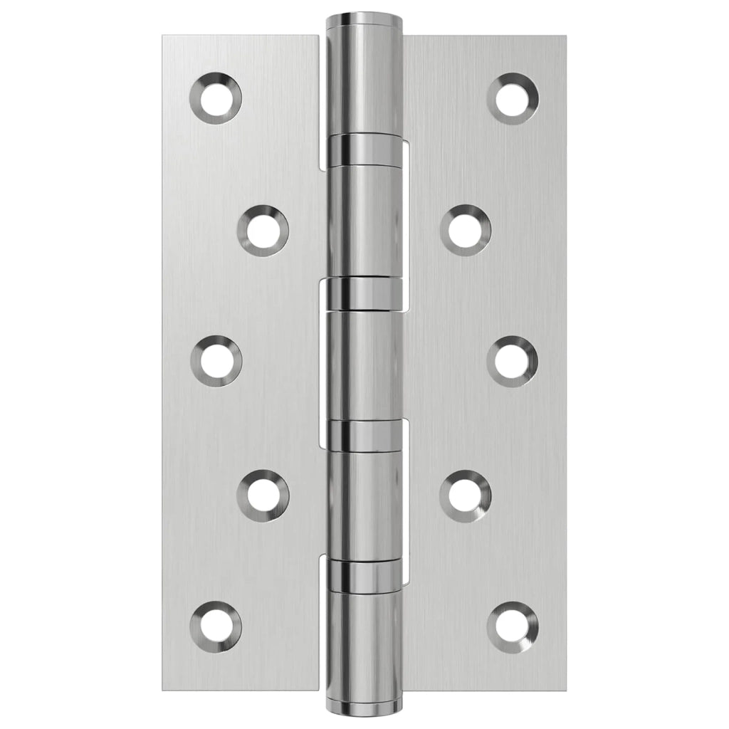 Cerniera 4 pz 125 x 75 x 13 mm Argento Acciaio 42041377