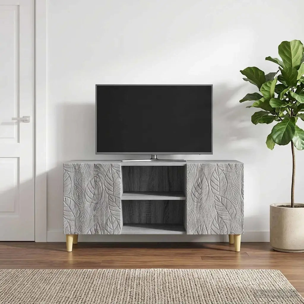 Mobile TV 102 x 34,5 x 50 cm Sonoma grigio Legno ingegnerizzato 895161