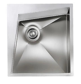 CM 012860.S2.01.2033 SPACE Lavello da incasso 1 vasca sinistra acciaio inox satinato 55x50 cm con piletta Vortex automatica colore Inox satinato