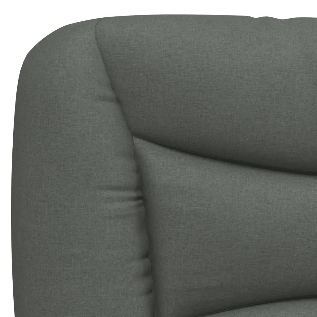Cuscino Testiera Hvar Grigio Scuro 120 cm in Tessuto CFW7255836