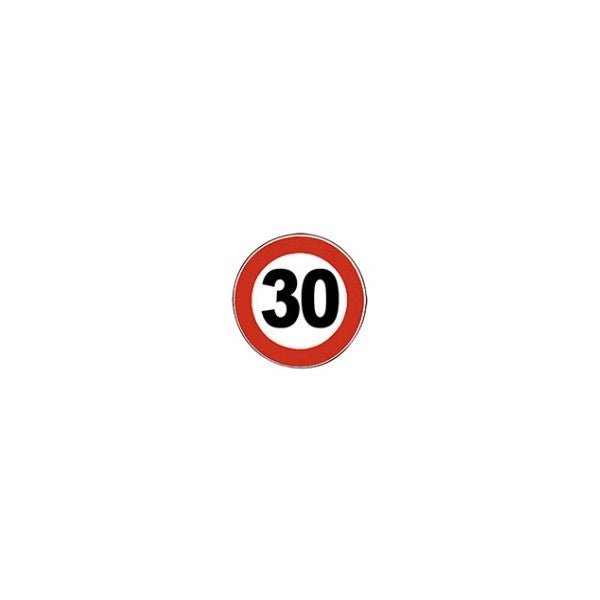 SEGNALE STRADALE FIG. 50 'LIMITE MASSIMO DI VELOCITA'' 30 km/h - Ø 60 cm