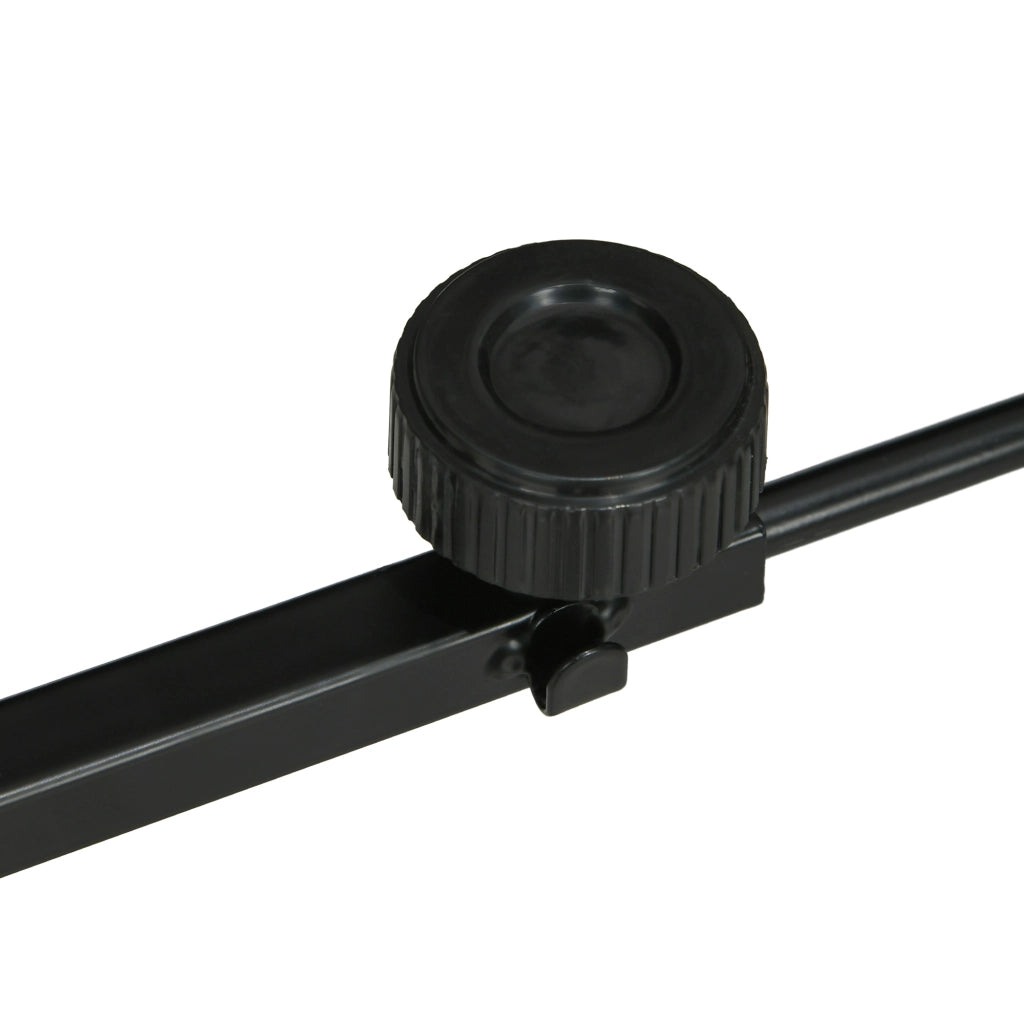 Supporto per lampada riscaldante per terrari, regolabile in altezza, 40x15x95 cm, nero