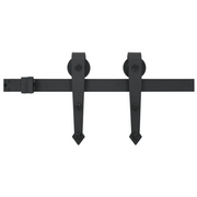 Kit di Binari per Porte Scorrevoli 183 cm Acciaio Nero CFW4534509