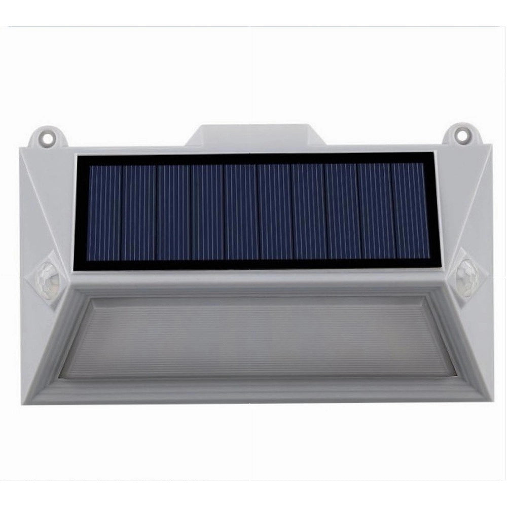 Trade Shop - Applique Led Con Pannello Solare Doppio Sensore Movimento Crepuscolare Yh0408-pir -