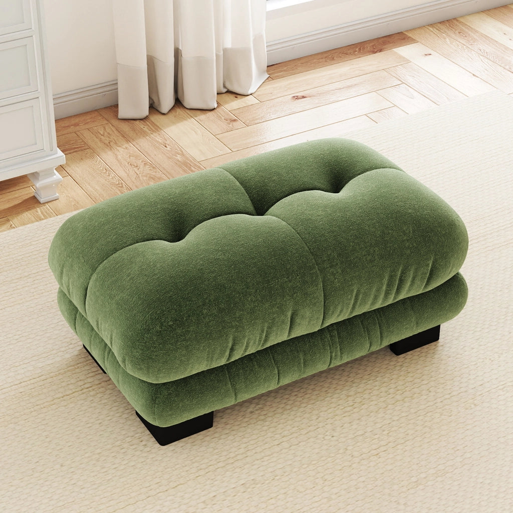POUF Modulare Verde in Chenille
