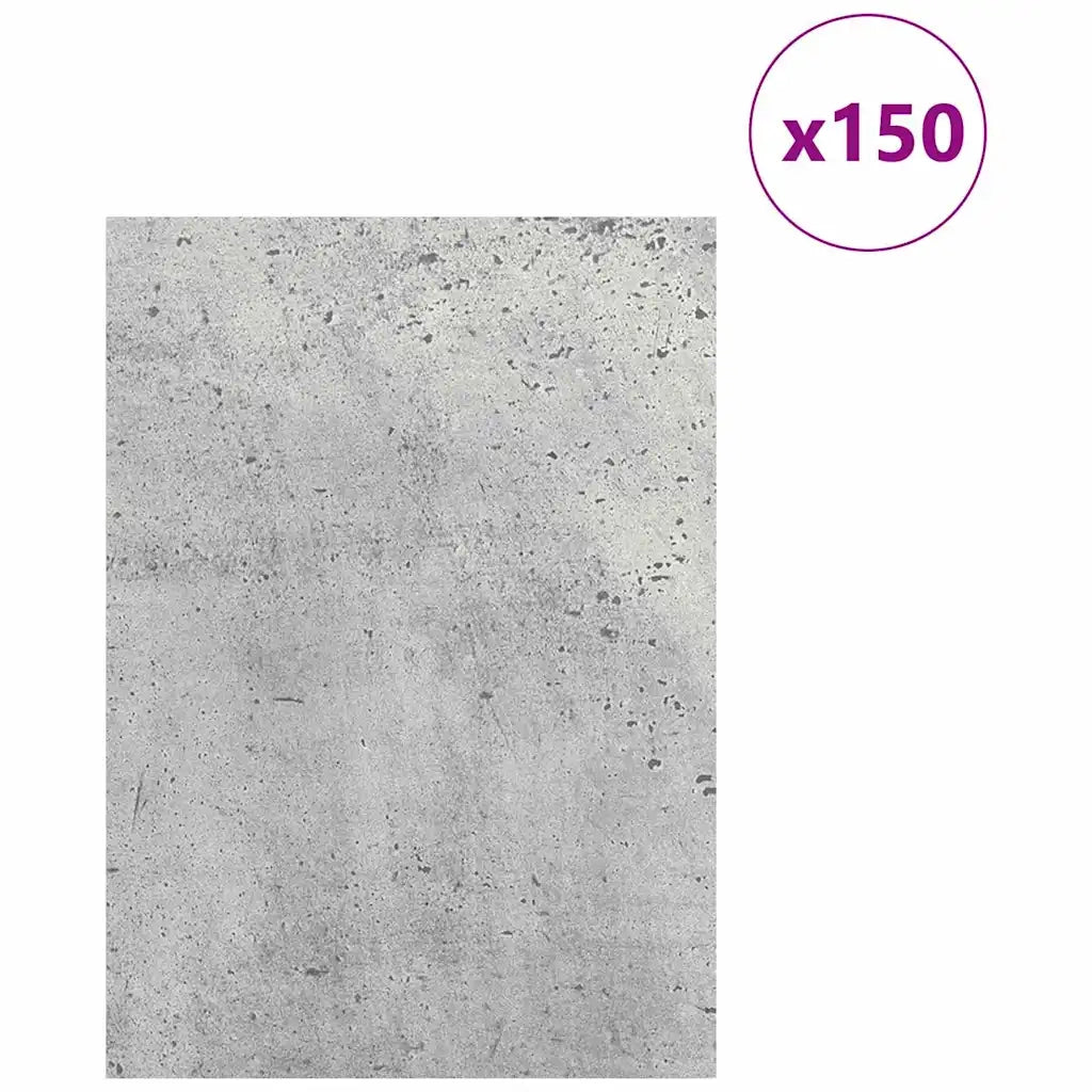 Pannelli decorativi 150 pcs Grigio cemento 21 x 30 x 0,27 cm 885570