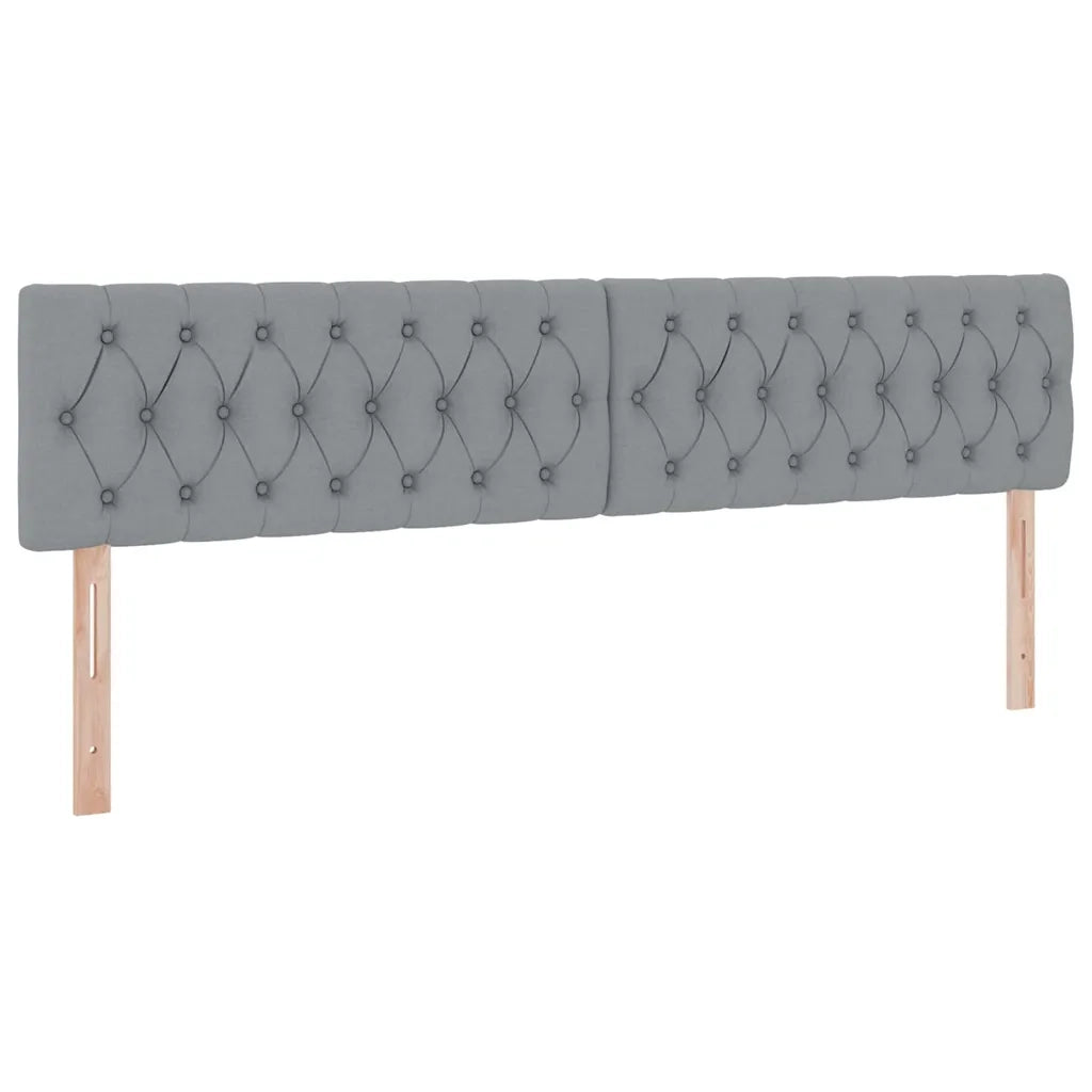 Letto con contenitore LED e materasso Grigio Chiaro