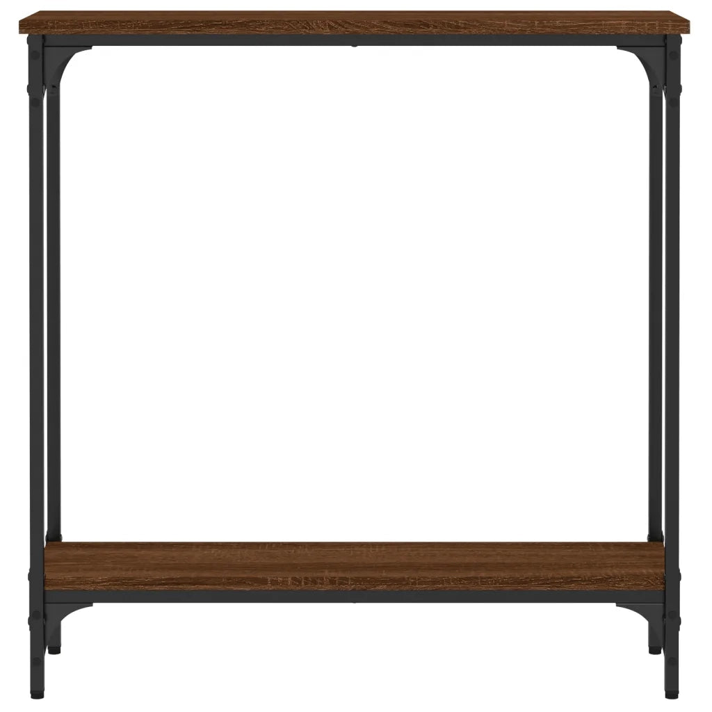 Tavolino Consolle Rovere Marrone 75x22,5x75cm Legno Multistrato