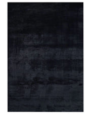 Tappeto Shaggy Artificiale di Coniglio in Pelliccia Ecologica Morbido e Soffice 160 x 230 cm Nero