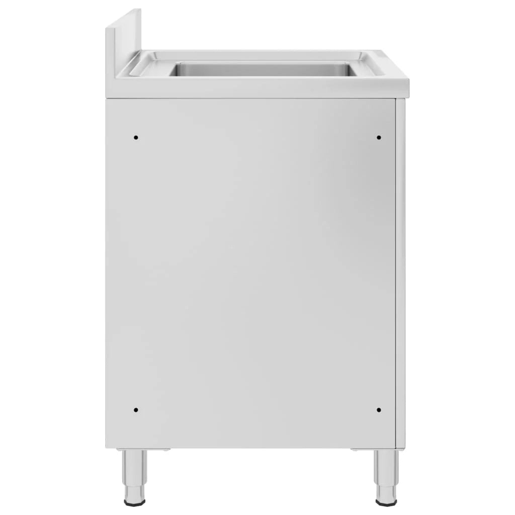 Lavello da cucina professionale 60 x 60 x 96 cm in acciaio inox 02_0000723