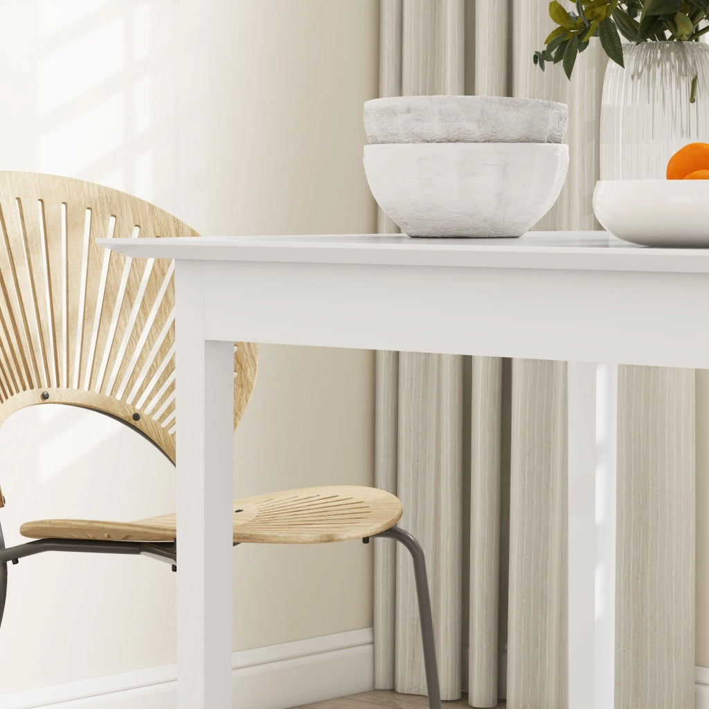 Tavolo da pranzo quadrato ¨C zephmum ¨C 75x75x76, bianco