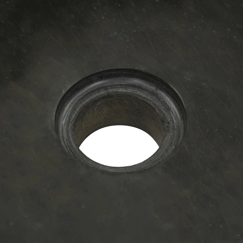 Lavandino 30x30x15 cm in Pietra di Fiume Nero cod mxl 54728