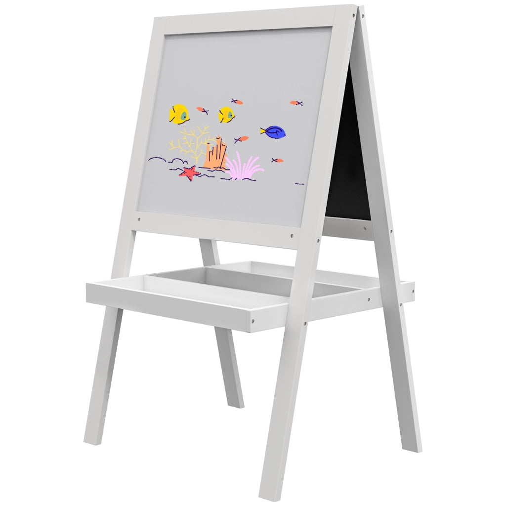 Tavolo da disegno per bambini ¨C zephmum ¨C 2 in 1 lavagna magnetica e gessetti
