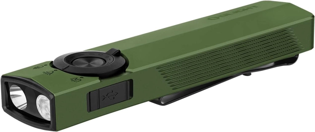 ArkPro 1.500 Lumen Torcia Piatta con Luce Diffusa Pura, Concentrata, UV e Verde, con Due Opzioni di Ricarica, per Attività All'aperto, Rilevamento e Indicazione (Verde OD)