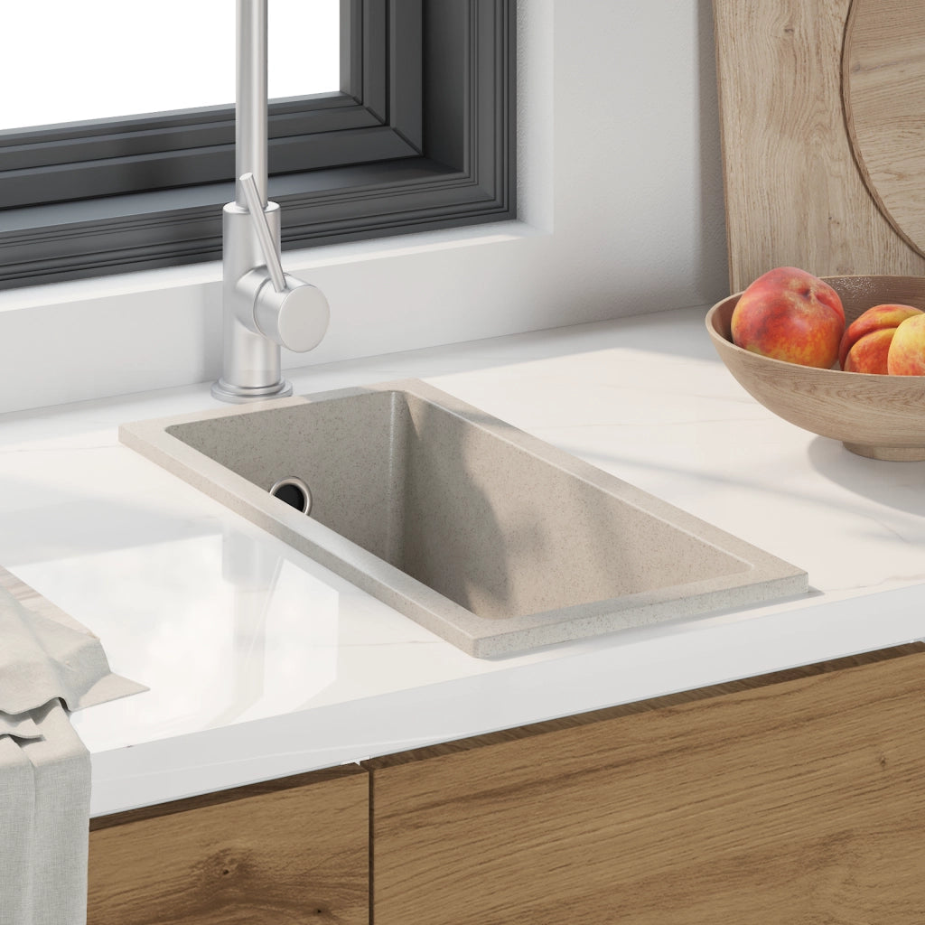 Lavello da Cucina con scarico in granito beige
