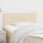 Testiera-Testata-Testiera Decorativa Crema 90x5x78/88 cm in Tessuto 404147