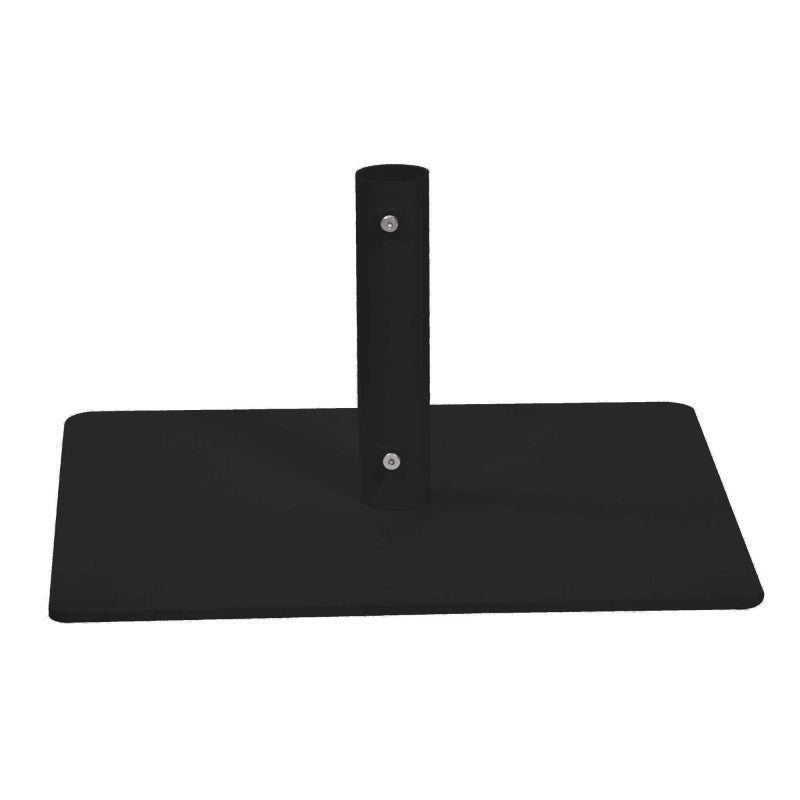 Base Ombrellone Arny Metallo Nero Quadro Cm 45x45h24