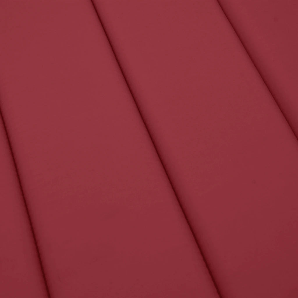 Cuscino per Lettino Rosso Vino 200x60x3 cm in Tessuto Oxford