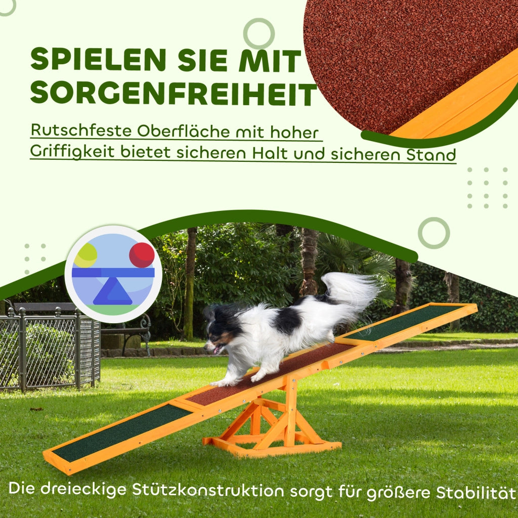 Wobble Board per Agility Canino ¨C zephmum ¨C Grigio, Resina, 180x30x30 cm